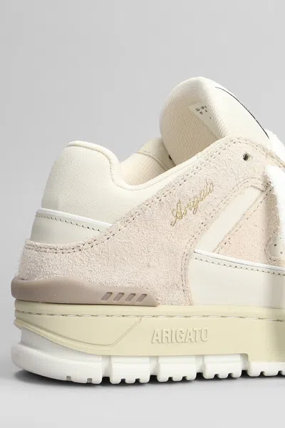 Axel Arigato Area Lo Fluffy Sneakers In Beige Suede In Neutral