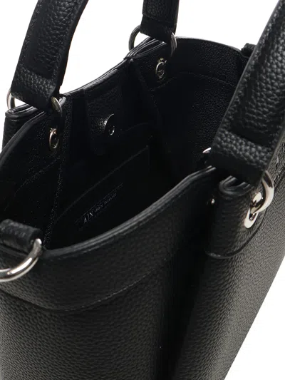 Armani Collezioni Small Handbag With Degrade Shoulder Strap In Black