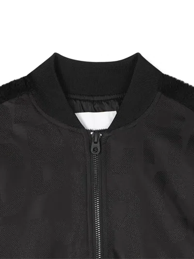 Marc Jacobs Panelled Bomber Jacket In Black