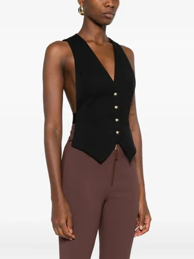 Elisabetta Franchi Button-fastening Waistcoat In Multi