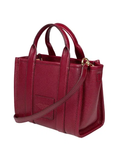 Marc Jacobs Small Tote In Charry Leather In Red