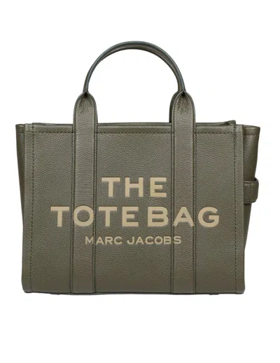 Marc Jacobs Tote Bag With Detachable Strap And Textured Finish In Green
