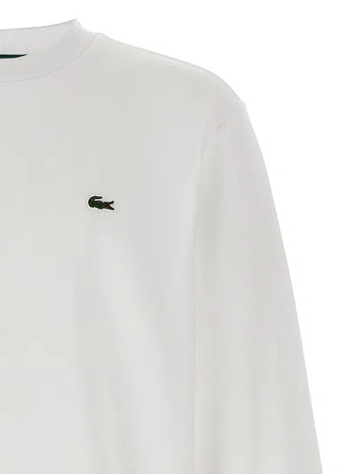 Lacoste Logo Patch Sweatshirt In Neutral