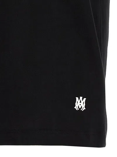 Amiri T-shirt ' Staggered Logo' In Black