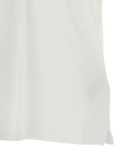 Moncler White Cotton Short-sleeved Polo T-shirt