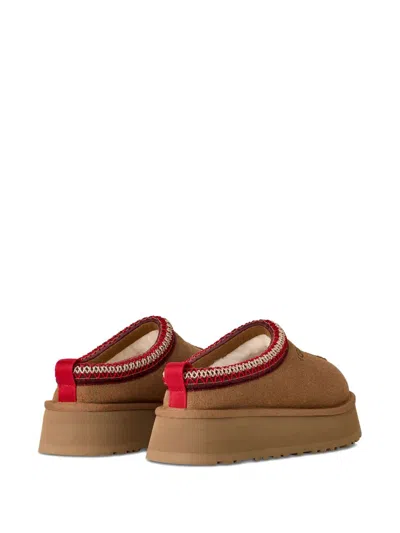 Ugg Platform Slip-on Shoes With Decorative Braided Trim In Brown