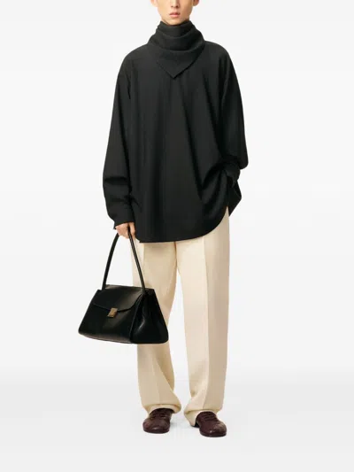 Ami Alexandre Mattiussi Ami Paris Men Bandana Wool Blouse In Black