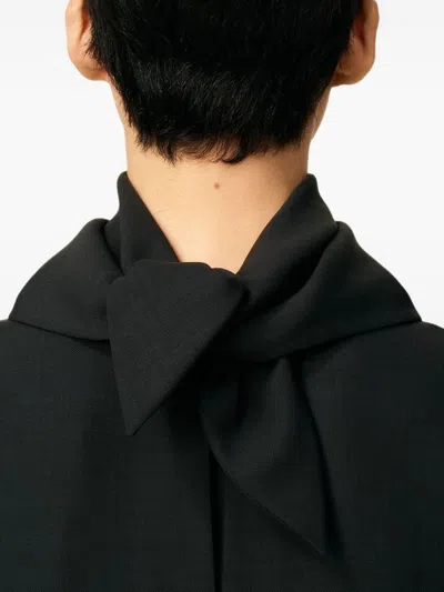 Ami Alexandre Mattiussi Ami Paris Men Bandana Wool Blouse In Black