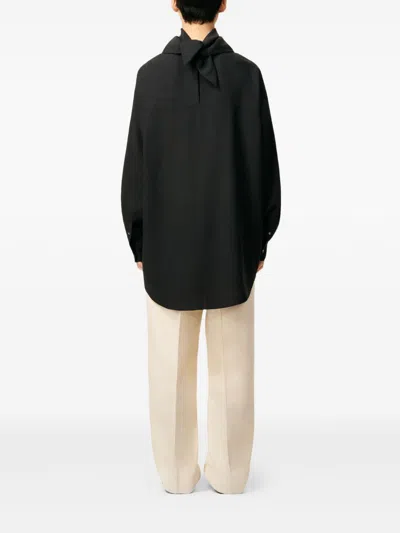 Ami Alexandre Mattiussi Ami Paris Men Bandana Wool Blouse In Black