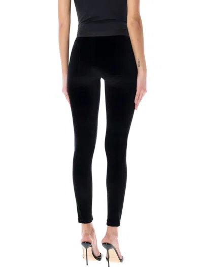 Tom Ford Velour Leggings Trousers Stretch Waistband Slim In Black