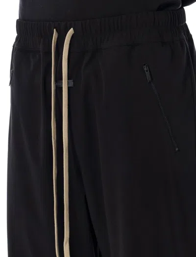 Fear Of God Forum Straight-leg Virgin Wool And Cashmere-blend Drawstring Trousers In Black