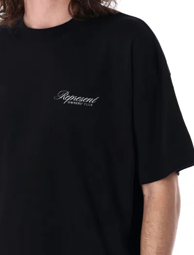 Represent Owners Club Script T-shirt In Black
