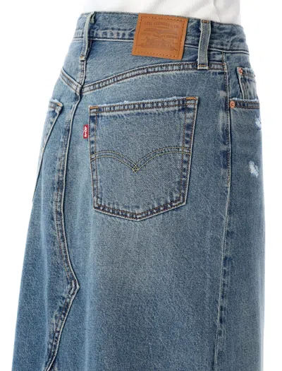 Levi's Iconic Long Skirt In Blue