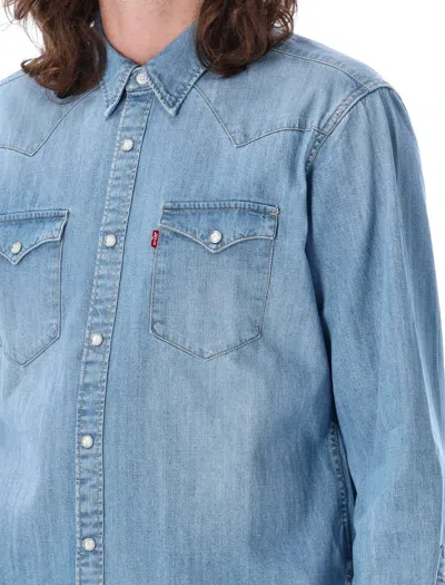 Levi's Barstow Western Standard Snap Front Shirt In Blue