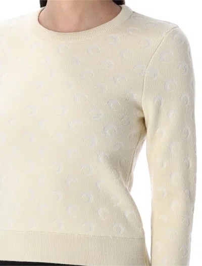 Marine Serre Sweaters Beige In Sand