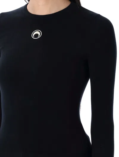 Marine Serre Sweaters Black In Black