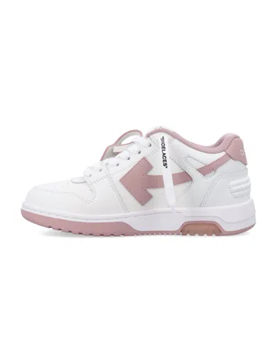 Off-white Off White Woman White Leather Out Of Office Sneakers In White