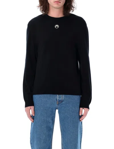 Marine Serre Crescent Moon Sweater In Black
