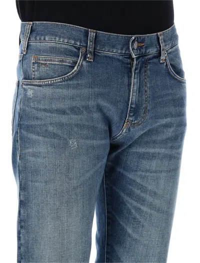 Emporio Armani J45 Regular Fit Jeans In Blue