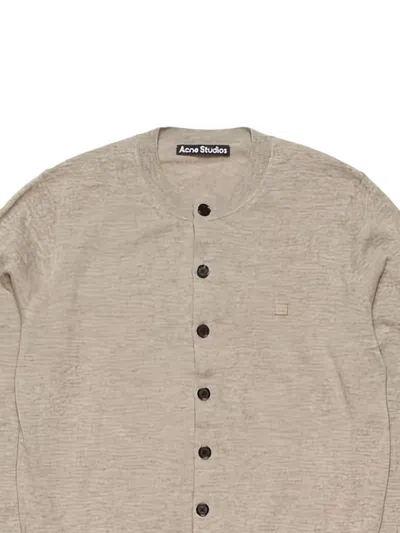 Acne Studios Cadigan Yak Wool In Gray