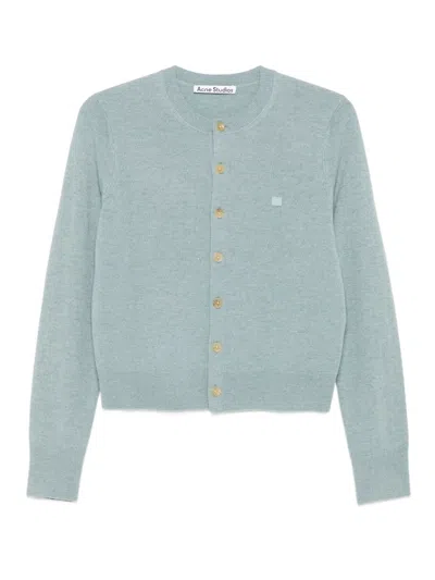 Acne Studios Grey Button Fastening Sweater In Gray
