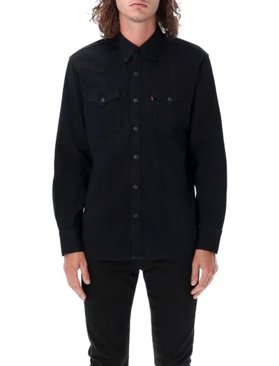Levi's Levis Barstow Western Long Sleeved Shirt Black In Black