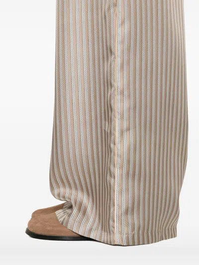 Max Mara Silk Trousers In Multi