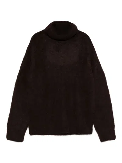 Uma Wang Turtleneck Sweater In Brown