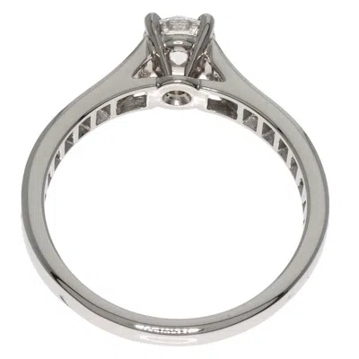 Pre-owned Cartier Silver Platinum 950 Band Ring ()