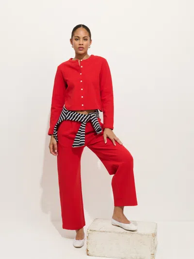 Alex Mill Riley Pant In Linen In Red