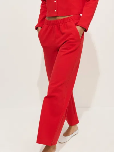 Alex Mill Riley Pant In Linen In Red