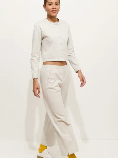 Alex Mill Madeline Pleat Trouser In Twill In White
