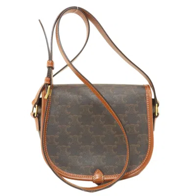 Pre-owned Celine Macadam Brown Pvc Shoulder Bag ()