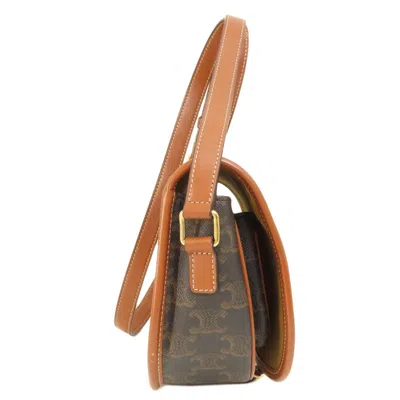 Pre-owned Celine Macadam Brown Pvc Shoulder Bag ()