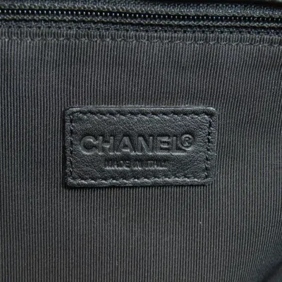Pre-owned Chanel Black Leather Tote Bag ()