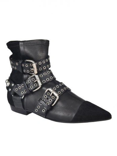 Shop Isabel Marant Étoile Rolling Ankle Boots In Nero
