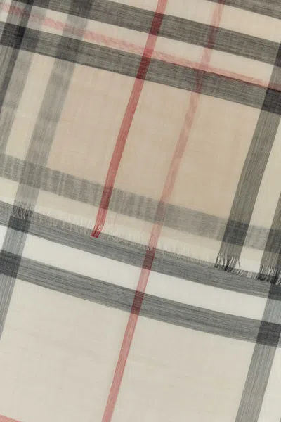Burberry Embroidered Wool Blend Foulard In Multi