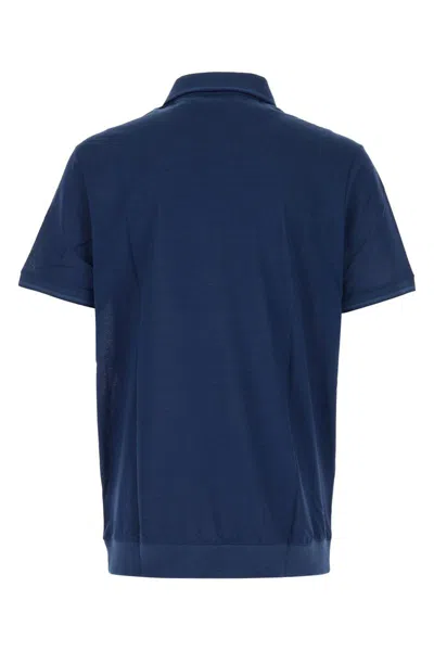 Paul & Shark Blue Short Sleeves Solid Polo In Blue
