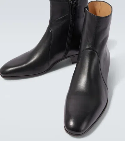 Valentino Garavani Pat Ankle Boots In Black