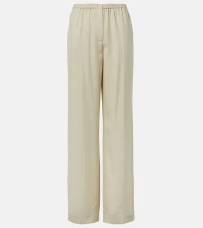 Joseph Tahiti Straight-leg Soft Viscose Trousers In Neutral
