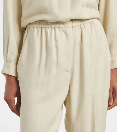 Joseph Tahiti Straight-leg Soft Viscose Trousers In Neutral