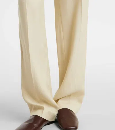 Joseph Tahiti Straight-leg Soft Viscose Trousers In Neutral