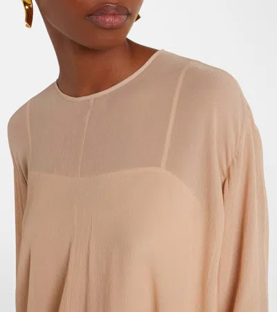 Marni Solid-color Long-sleeve Top In Brown
