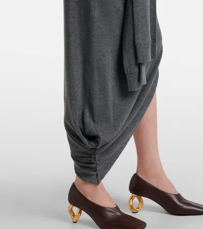 Jw Anderson Abito In Jersey Grigio  Donna In Gray