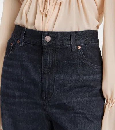 Chloé Loose Black Washed Jeans