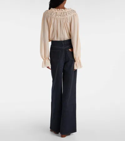 Chloé Loose Black Washed Jeans