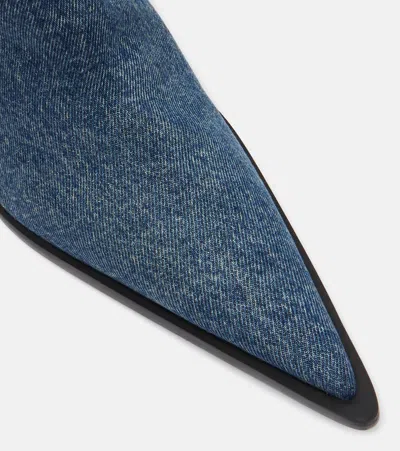 Coperni Bridge Denim Cowboy Boots In Multi