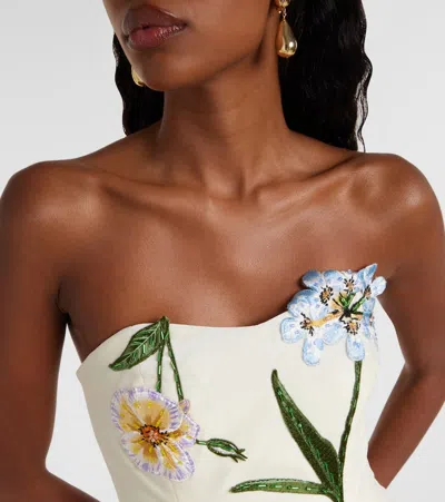 Rosario Floral Minidress In White