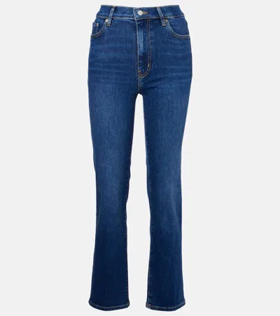 Frame Le Sleek Straight Jeans Stargirl In Blue