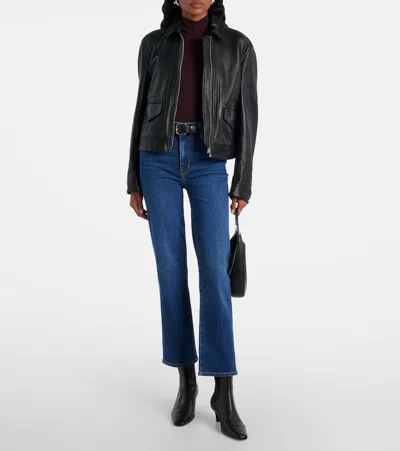 Frame Le Sleek Straight Jeans Stargirl In Blue